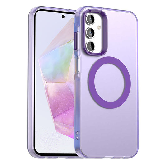 MagSafe-kuori Samsung Galaxy A35 5G A356:lle, Techsuit, CandyCase, Violetti