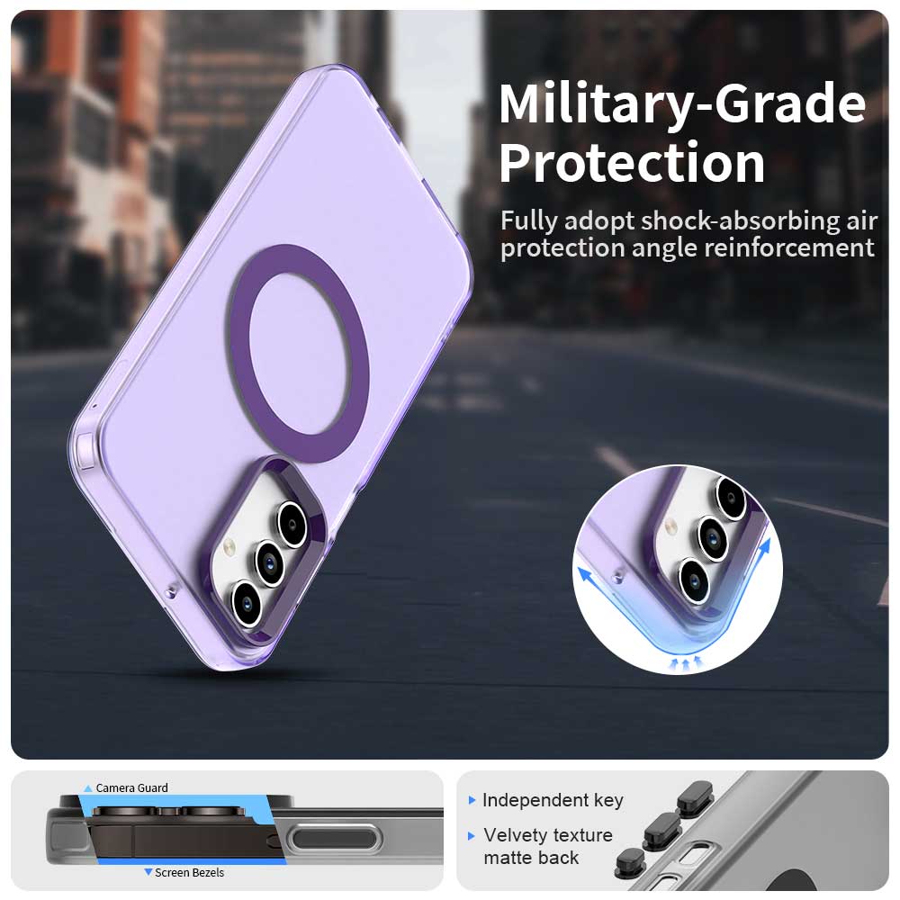 MagSafe Case for Samsung Galaxy A35 5G A356, Techsuit, CandyCase, Purple