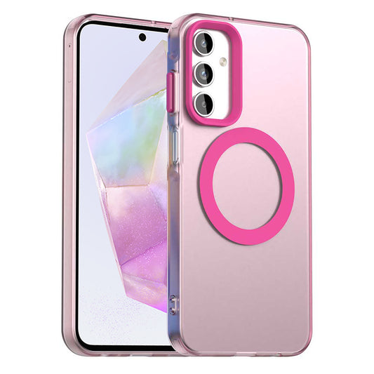 MagSafe-kuori Samsung Galaxy A35 5G A356:lle, Techsuit, CandyCase, Vaaleanpunainen