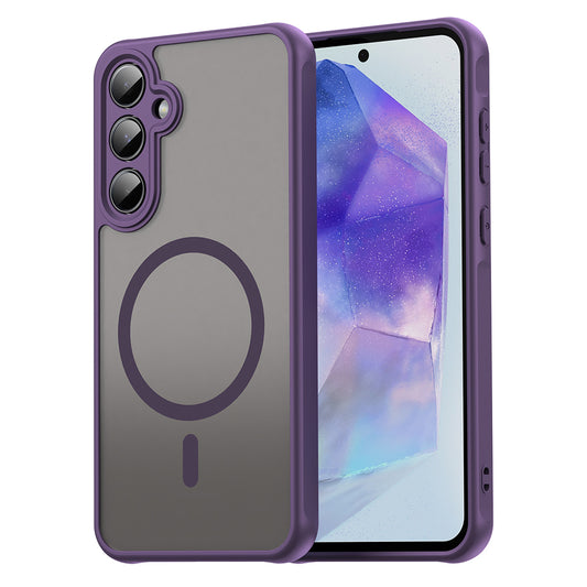 MagSafe-kuori Samsung Galaxy A35 5G A356:lle, Techsuit, HaloFrost II, Violetti