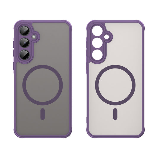MagSafe-kuori Samsung Galaxy A35 5G A356:lle, Techsuit, HaloFrost II, Violetti
