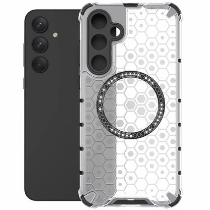 MagSafe-kuori Samsung Galaxy A35 5G A356:lle, Techsuit, HoneyComb Shield, Valkoinen
