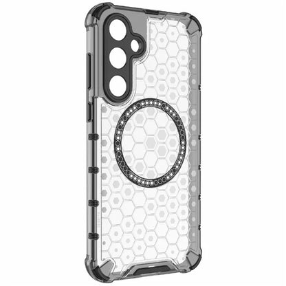 MagSafe-kuori Samsung Galaxy A35 5G A356:lle, Techsuit, HoneyComb Shield, Valkoinen