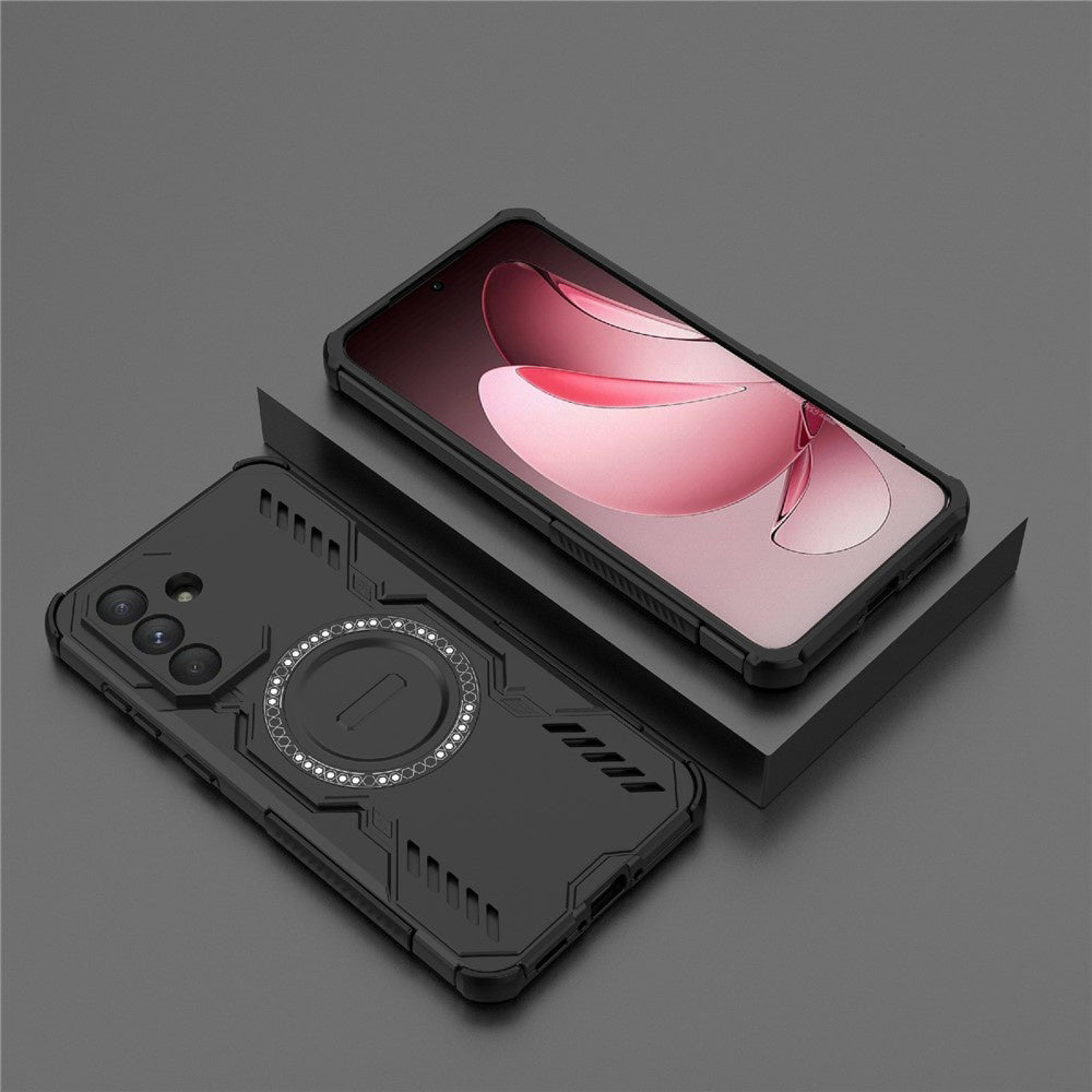 MagSafe-kuori Samsung Galaxy A36 A366:lle, Techsuit, ArmorMag, Musta