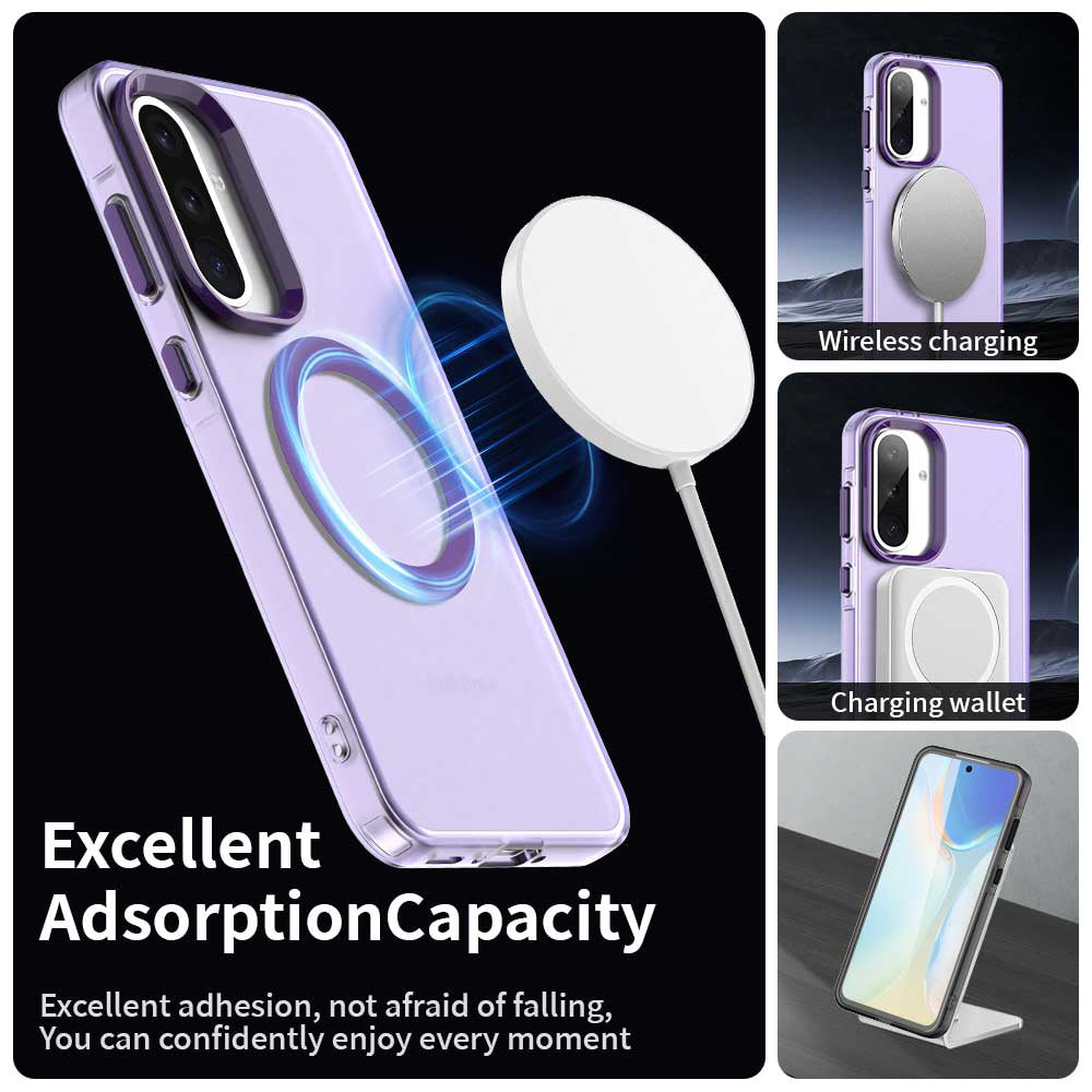 MagSafe-kuori Samsung Galaxy A36 A366:lle, Techsuit, CandyCase, Violetti