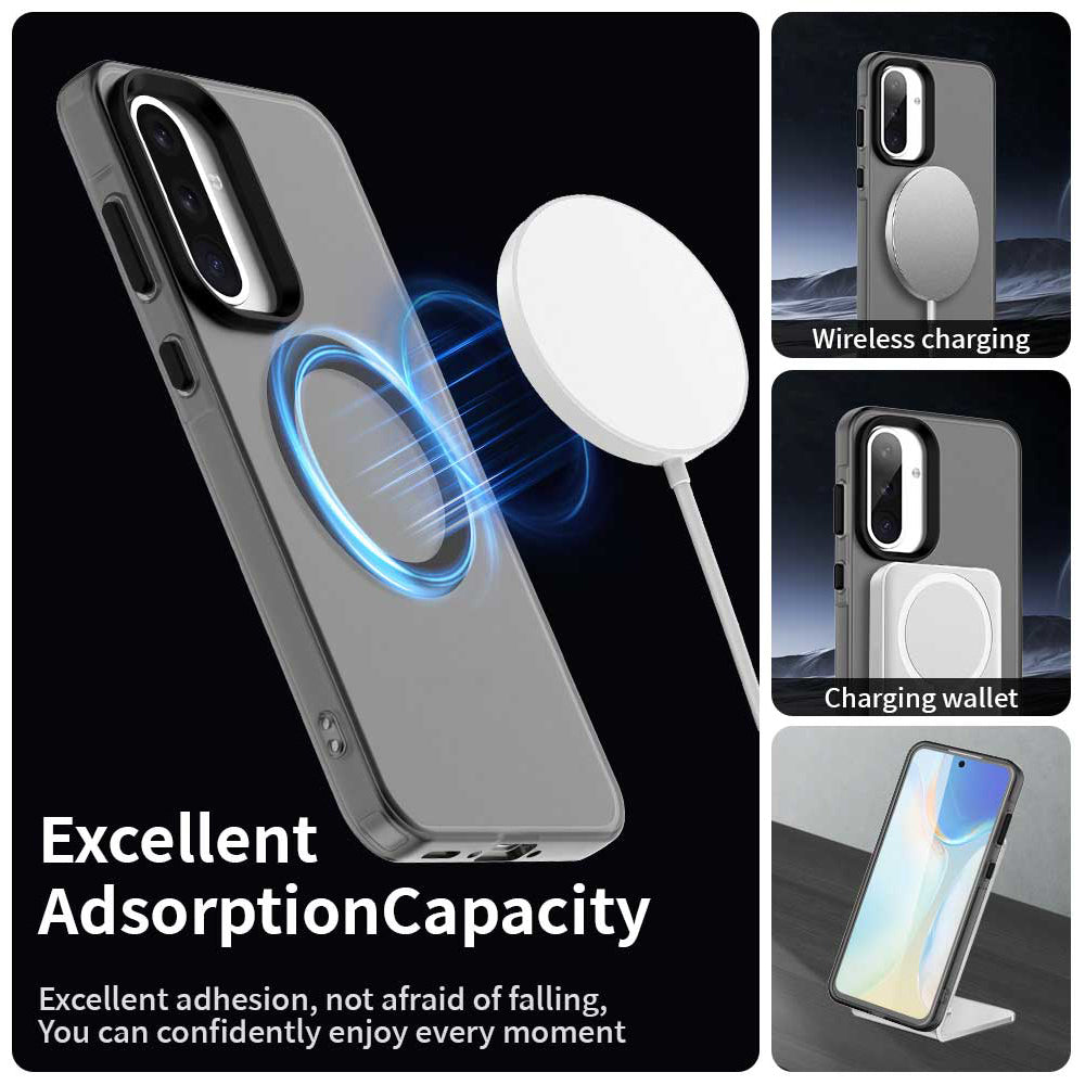 MagSafe-kuori Samsung Galaxy A36 A366:lle, Techsuit, CandyCase, Musta