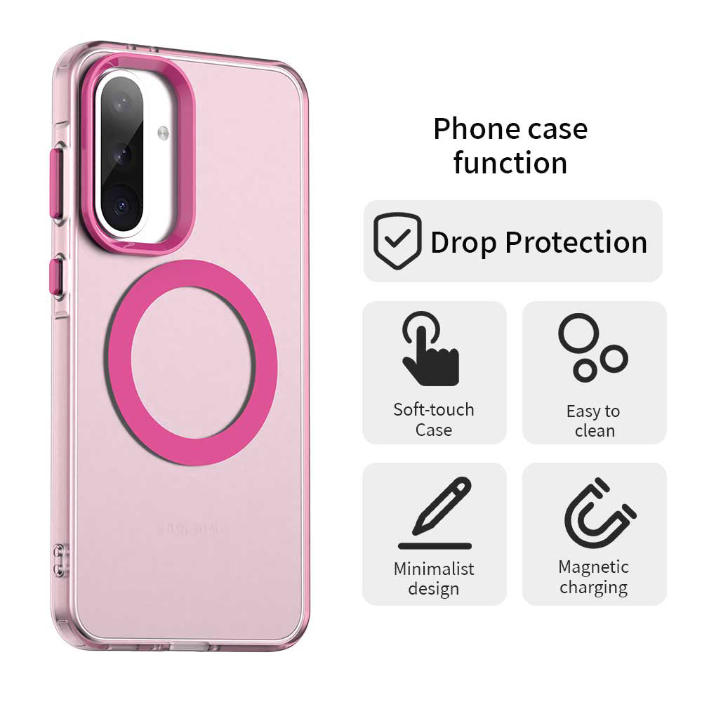 MagSafe-kuori Samsung Galaxy A36 A366:lle, Techsuit, CandyCase, Vaaleanpunainen