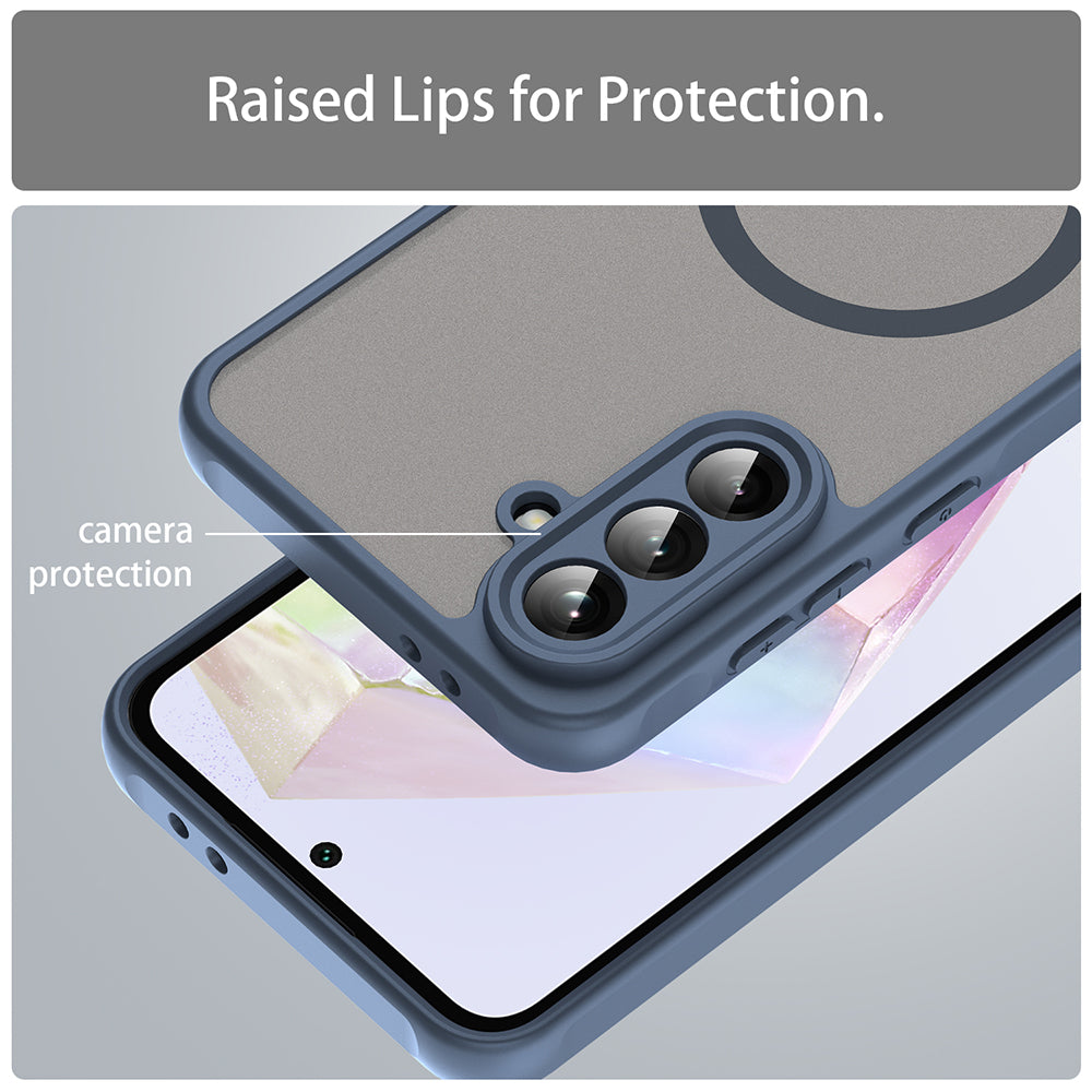 MagSafe-kuori Samsung Galaxy A36 A366:lle, Techsuit, HaloFrost II, Laivastonsininen