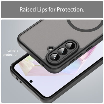 MagSafe-kuori Samsung Galaxy A36 A366:lle, Techsuit, HaloFrost II, Musta
