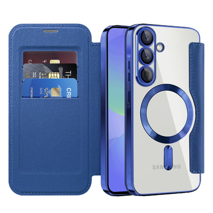 MagSafe-kuori Samsung Galaxy A36 A366:lle, Techsuit, SmartMag Book, Sininen