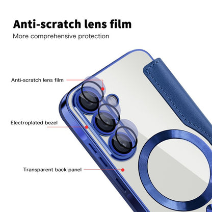 MagSafe-kuori Samsung Galaxy A36 A366:lle, Techsuit, SmartMag Book, Sininen