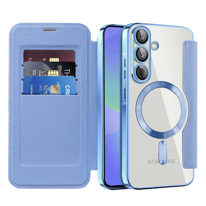 MagSafe-kuori Samsung Galaxy A36 A366:lle, Techsuit, SmartMag Book, Sininen