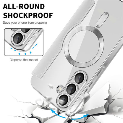 MagSafe-kuori Samsung Galaxy A36 A366:lle, Techsuit, SmartMag Book, Harmaa