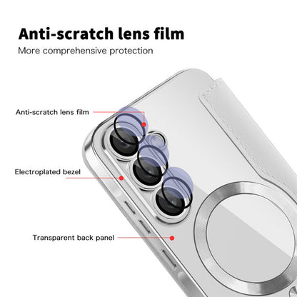 MagSafe-kuori Samsung Galaxy A36 A366:lle, Techsuit, SmartMag Book, Harmaa