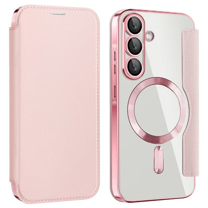 MagSafe-kuori Samsung Galaxy A36 A366:lle, Techsuit, SmartMag Book, Vaaleanpunainen