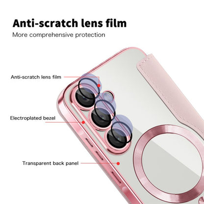 MagSafe-kuori Samsung Galaxy A36 A366:lle, Techsuit, SmartMag Book, Vaaleanpunainen