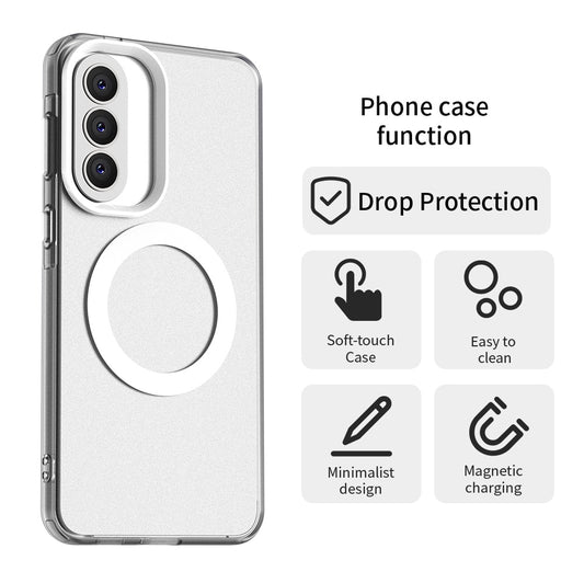 MagSafe-kotelo Samsung Galaxy A37 5G:lle, Techsuit, CandyCase, Valkoinen