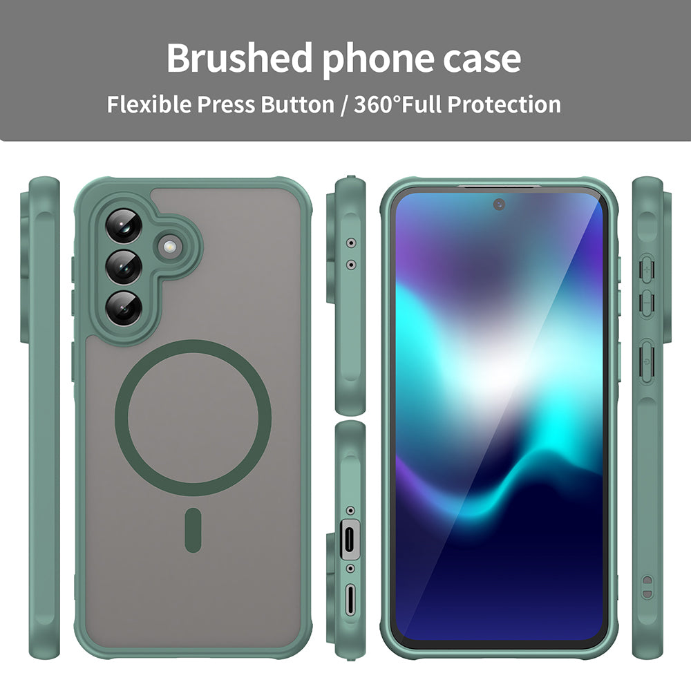 MagSafe-kotelo Samsung Galaxy A37 5G:lle, Techsuit, HaloFrost II, Vihreä