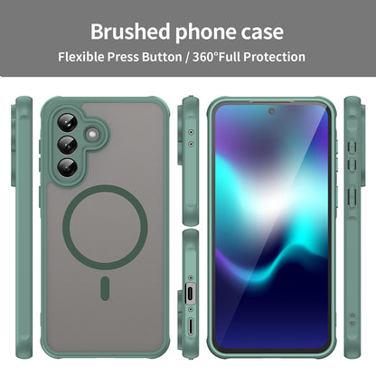 MagSafe-kotelo Samsung Galaxy A37 5G:lle, Techsuit, HaloFrost II, Vihreä