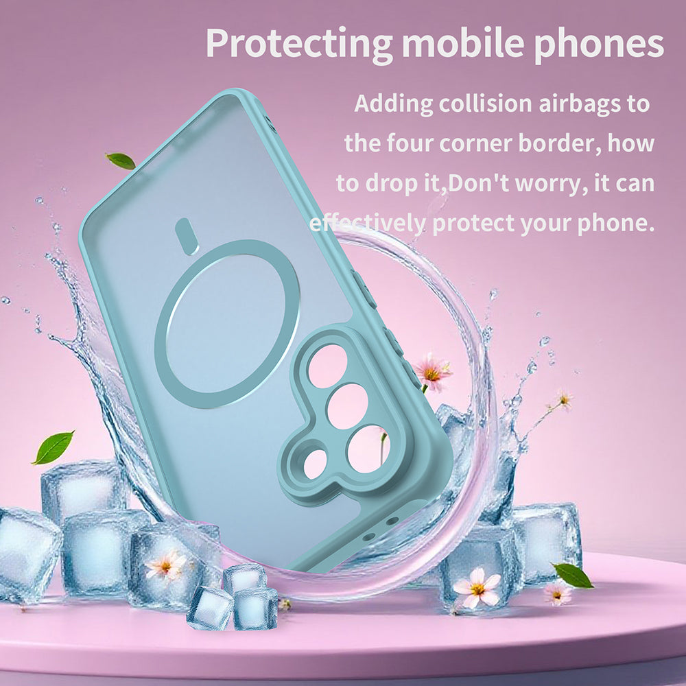 MagSafe-kotelo Samsung Galaxy A37 5G:lle, Techsuit, HaloFrost II, Vaaleanvihreä