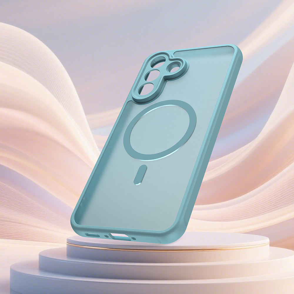 MagSafe-kotelo Samsung Galaxy A37 5G:lle, Techsuit, HaloFrost II, Vaaleanvihreä