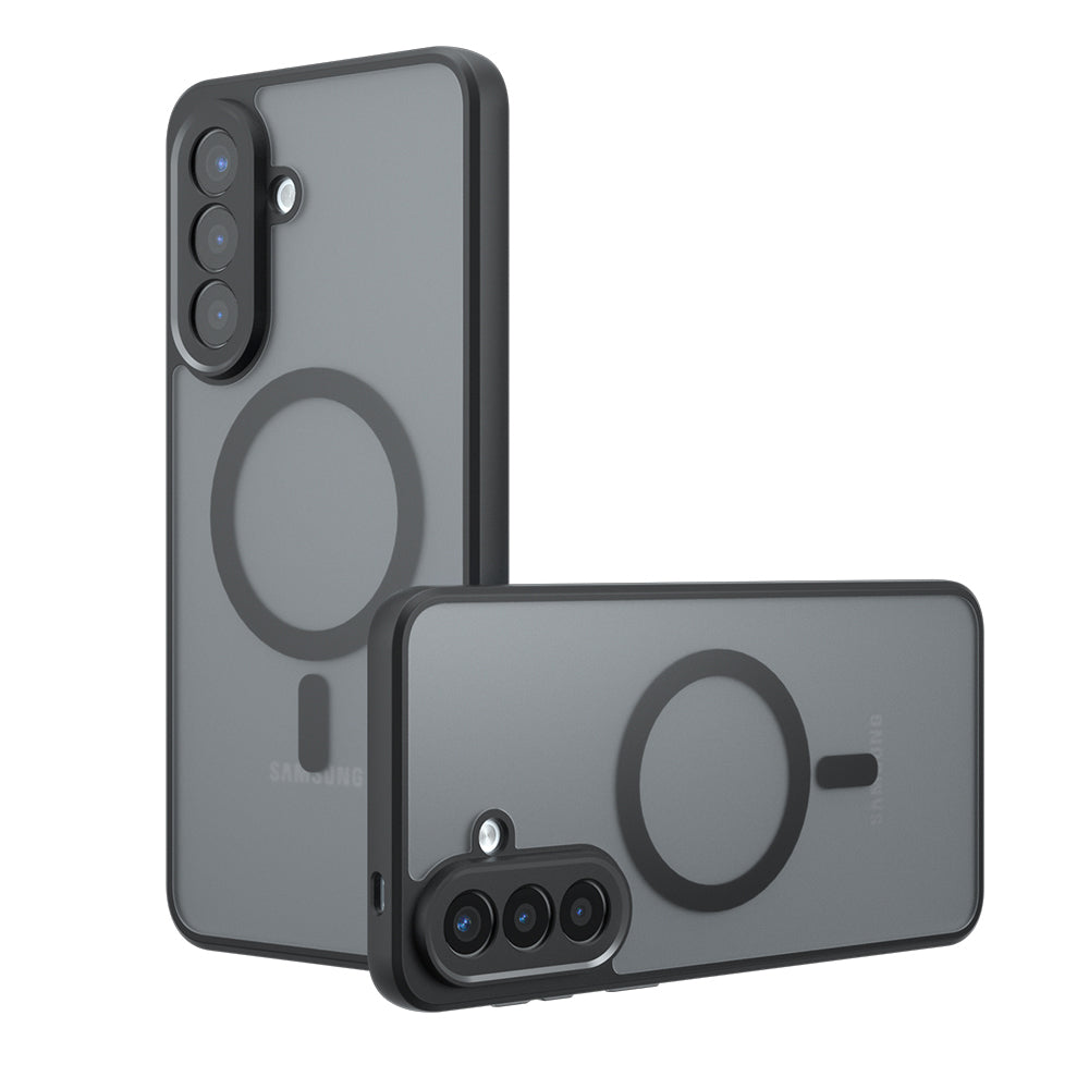 MagSafe-kotelo Samsung Galaxy A37 5G:lle, Techsuit, PureFrost, Satinoitu Musta