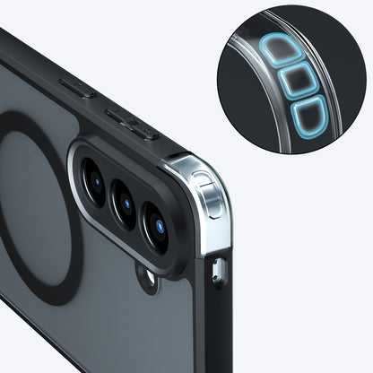 MagSafe-kotelo Samsung Galaxy A37 5G:lle, Techsuit, PureFrost, Satinoitu Musta