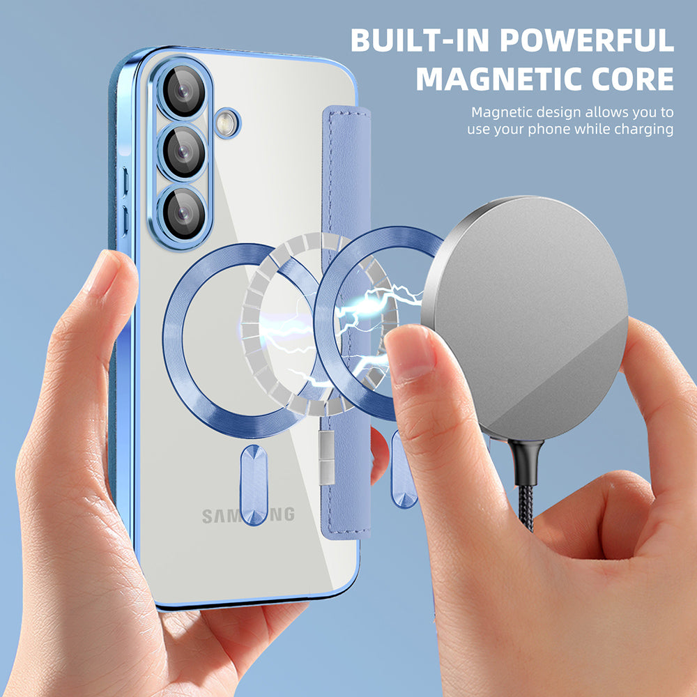 MagSafe-kotelo Samsung Galaxy A37 5G:lle, Techsuit, SmartMag Book, Sininen