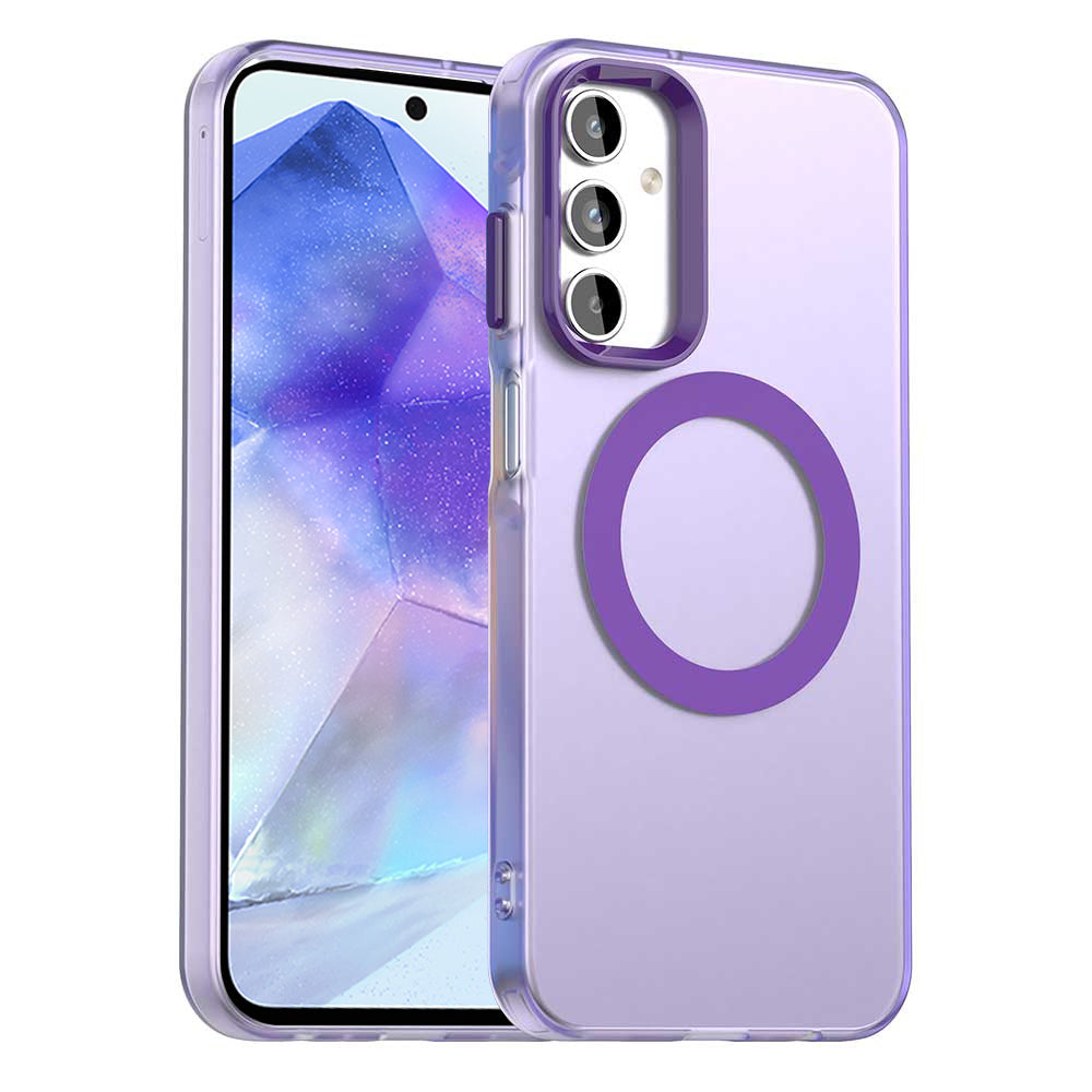 MagSafe-kuori Samsung Galaxy A55 5G A556:lle, Techsuit, CandyCase, Violetti