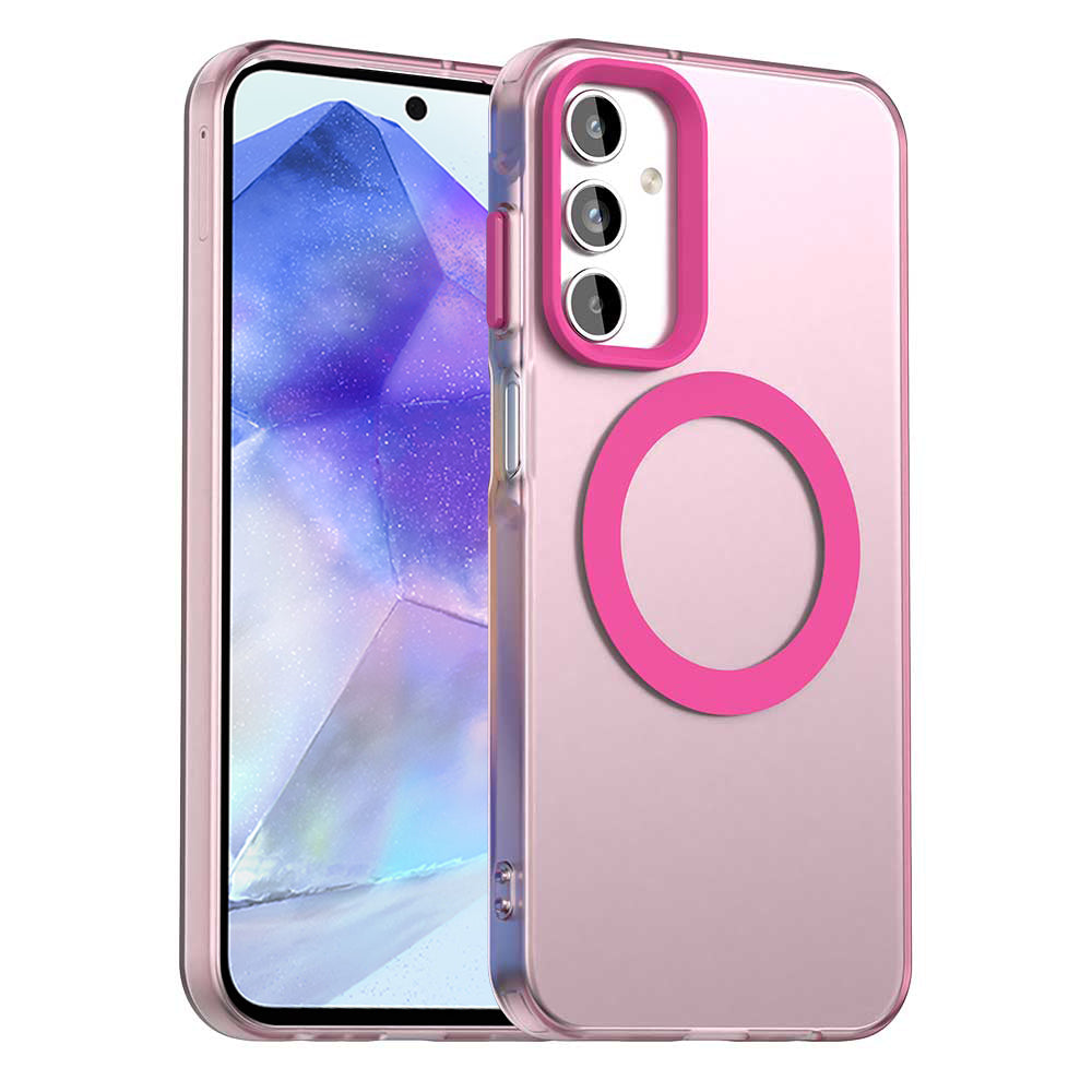MagSafe Case for Samsung Galaxy A55 5G A556, Techsuit, CandyCase, Pink