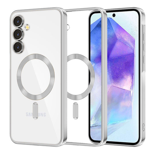 MagSafe-kuori Samsung Galaxy A55 5G A556:lle, Techsuit, Luxury Crystal, Hopea