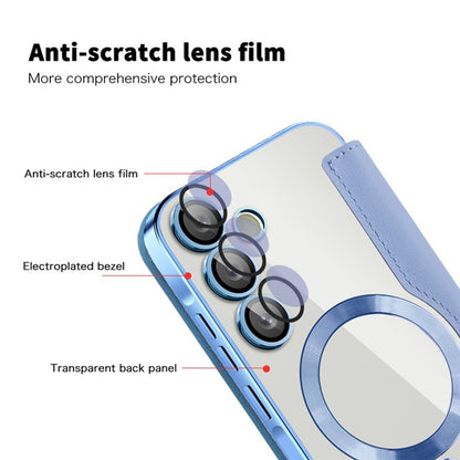 MagSafe-kuori Samsung Galaxy A55 5G A556:lle, Techsuit, SmartMag Book, Sininen