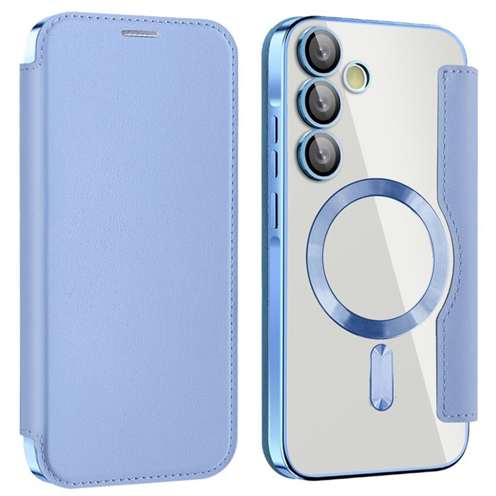 MagSafe-kuori Samsung Galaxy A55 5G A556:lle, Techsuit, SmartMag Book, Sininen