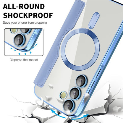 MagSafe-kuori Samsung Galaxy A55 5G A556:lle, Techsuit, SmartMag Book, Sininen