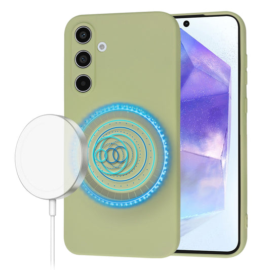MagSafe-kuori Samsung Galaxy A55 5G A556:lle, Techsuit, SoftFlex, Matcha