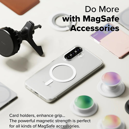 MagSafe-kuori Samsung Galaxy A56 A566 / A36 A366:lle, Ringke, Fusion, Läpinäkyvä