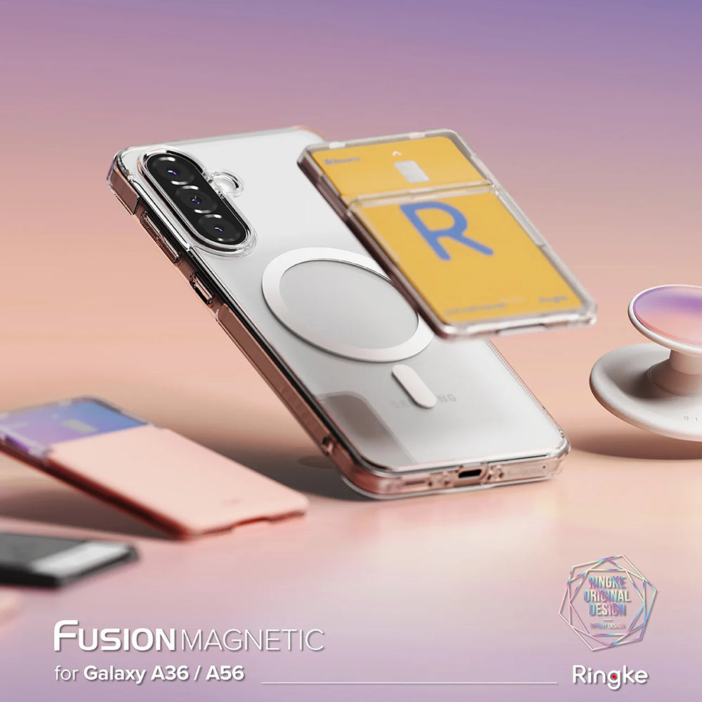 MagSafe-kuori Samsung Galaxy A56 A566 / A36 A366:lle, Ringke, Fusion, Läpinäkyvä