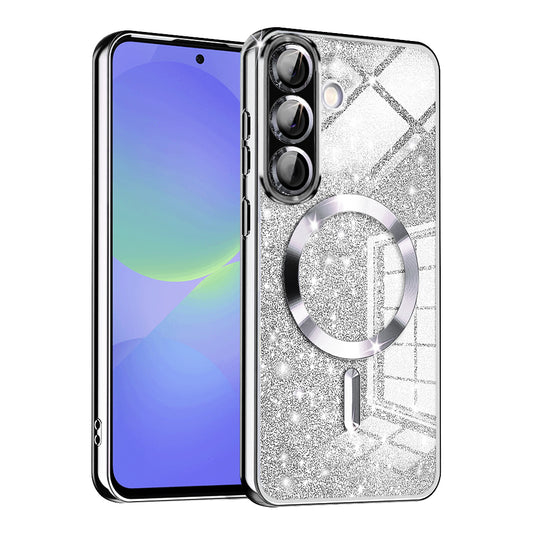 MagSafe-kuori Samsung Galaxy A56 A566 / A36 A366:lle, Techsuit, Luxury Glitter, Hopea
