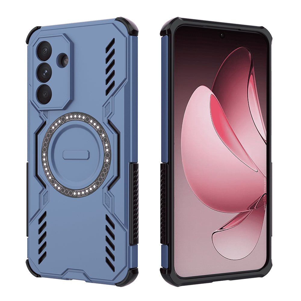 MagSafe Case for Samsung Galaxy A56 A566, Techsuit, ArmorMag, Blue