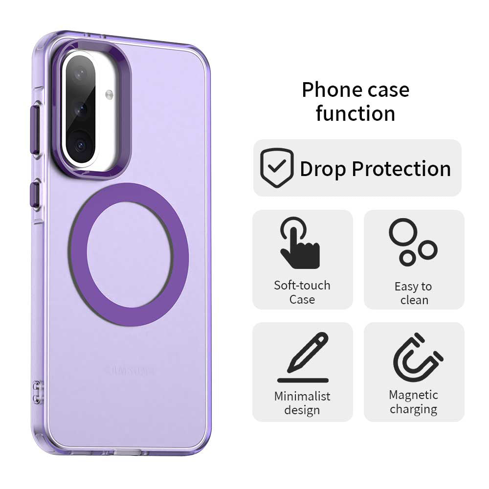 MagSafe-kuori Samsung Galaxy A56 A566:lle, Techsuit, CandyCase, Violetti