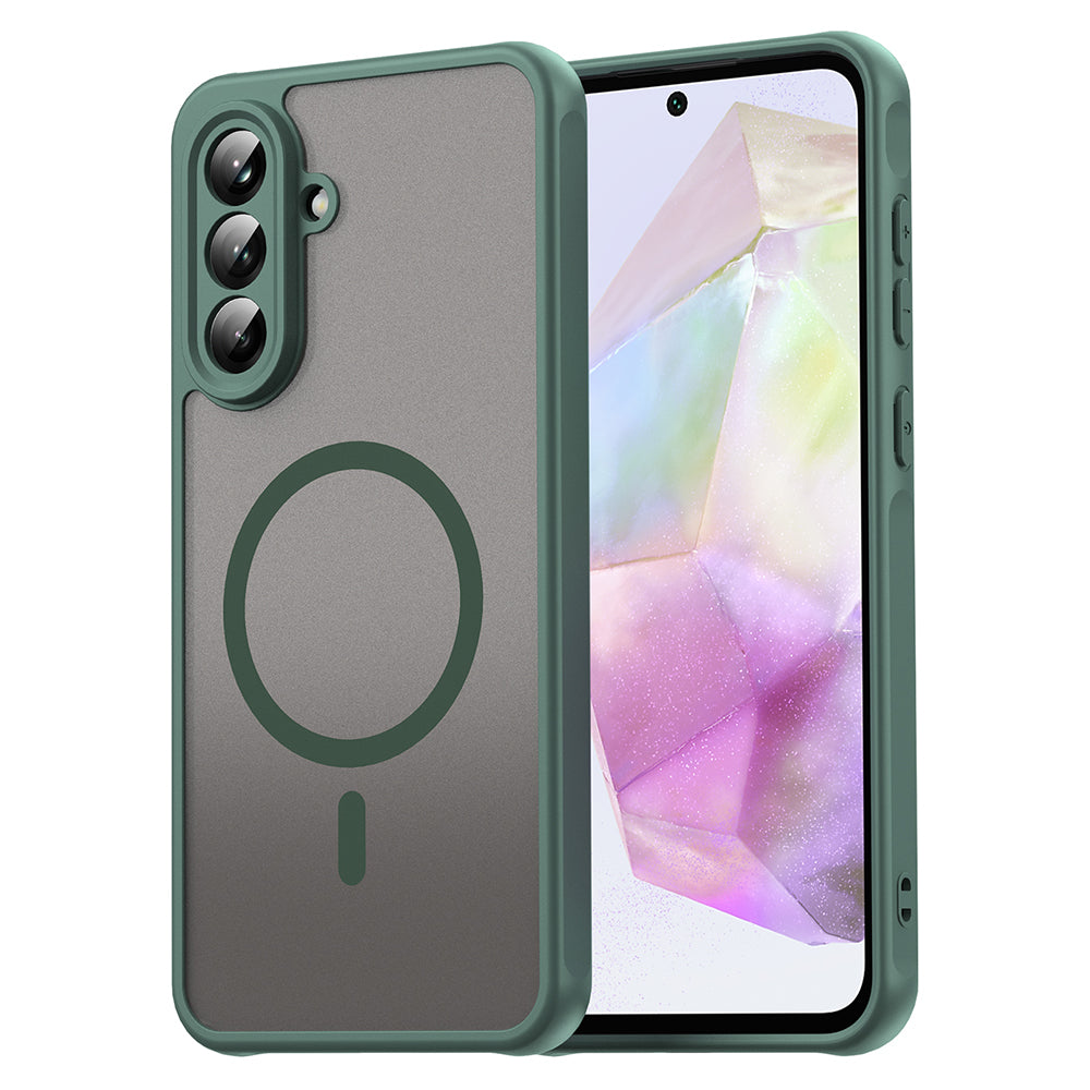 MagSafe-kuori Samsung Galaxy A56 A566:lle, Techsuit, HaloFrost II, Vihreä
