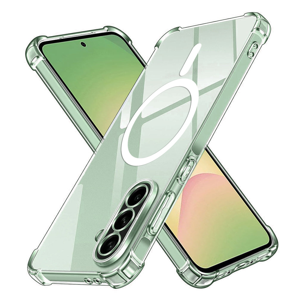 MagSafe-kuori Samsung Galaxy A56 A566:lle, Techsuit, Iskunkestävä, Läpinäkyvä