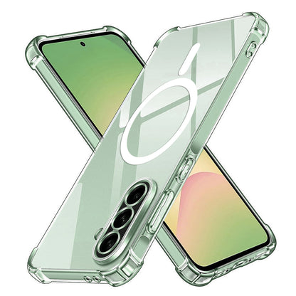 MagSafe-kuori Samsung Galaxy A56 A566:lle, Techsuit, Iskunkestävä, Läpinäkyvä