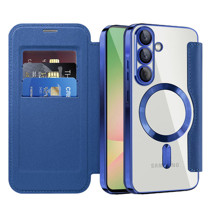 MagSafe-kuori Samsung Galaxy A56 A566:lle, Techsuit, SmartMag Book, Sininen