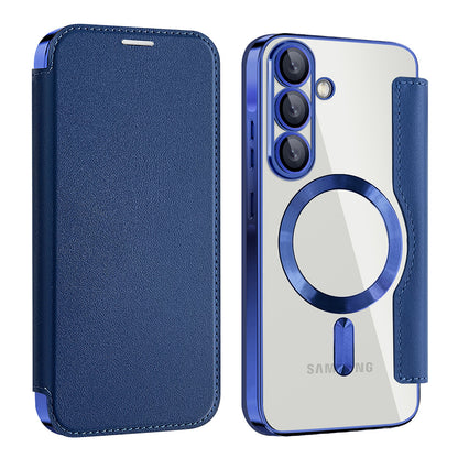 MagSafe-kuori Samsung Galaxy A56 A566:lle, Techsuit, SmartMag Book, Sininen