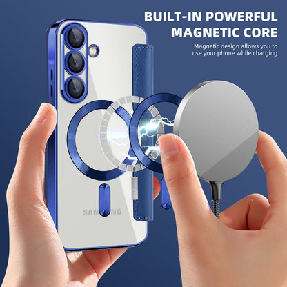 MagSafe-kuori Samsung Galaxy A56 A566:lle, Techsuit, SmartMag Book, Sininen