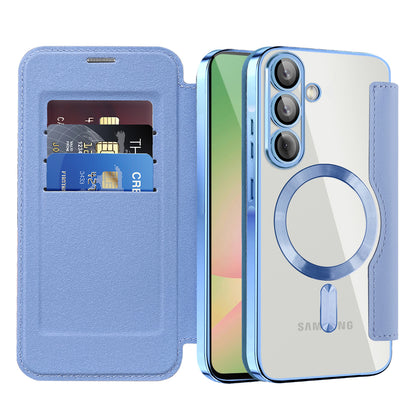 MagSafe-kuori Samsung Galaxy A56 A566:lle, Techsuit, SmartMag Book, Sininen
