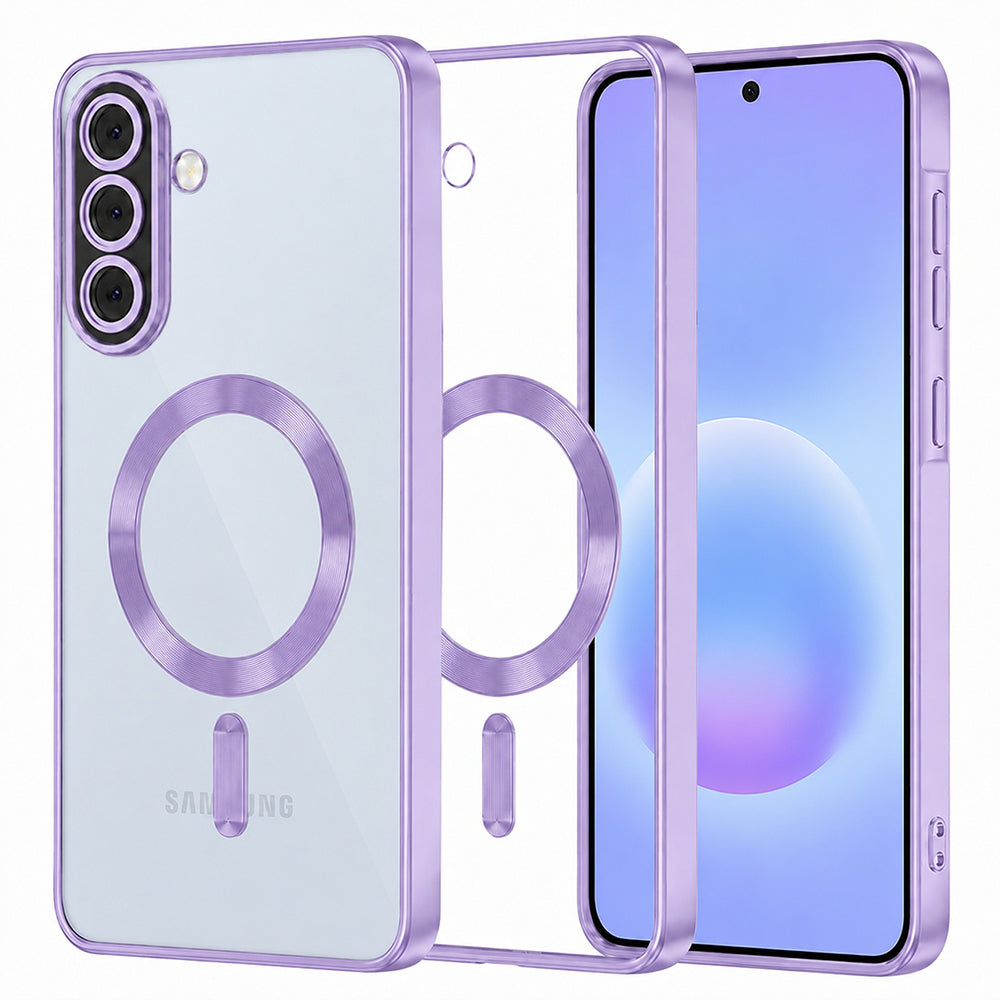 MagSafe-kuori Samsung Galaxy A57 5G:lle, Techsuit, Luxury Crystal, Vaaleanvioletti