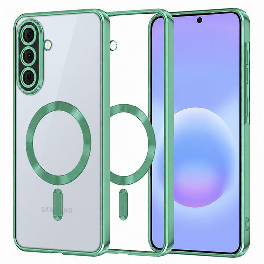 MagSafe-kuori Samsung Galaxy A57 5G:lle, Techsuit, Luxury Crystal, Vaaleanvihreä