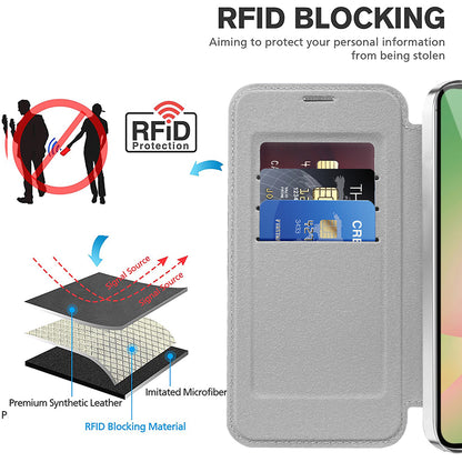 MagSafe-kotelo Samsung Galaxy A57 5G:lle, Techsuit, SmartMag Book, Harmaa